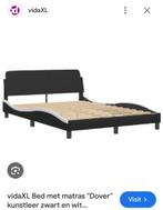 Tweepersoonsbed, Huis en Inrichting, Slaapkamer | Bedden, Ophalen, Gebruikt, Zwart, Tweepersoons