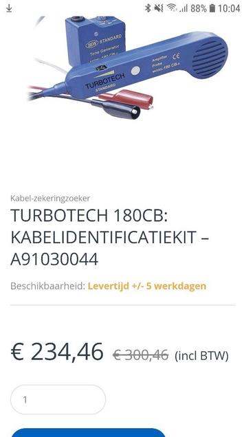Kabel tester/zoeker   - Kabeltester met toongenerator beschikbaar voor biedingen
