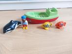 PLAYMOBIL 1.2.3 Vissersboot, Kinderen en Baby's, Speelgoed | Playmobil, Gebruikt, Ophalen