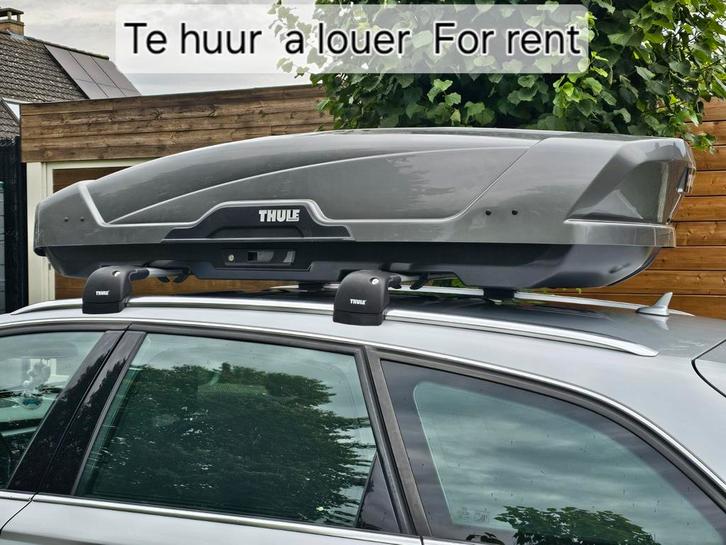 Dakkoffer thule motion XT L met 450l inhoud TE HUUR, Auto diversen, Dakkoffers, Zo goed als nieuw, Ophalen of Verzenden