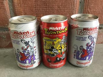 Coca-Cola blikjes usa 3 mickey’s toontown, Envoi, Utilisé, Emballage