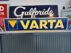 Vintage Varta Accu reclame lichtbak, Verzamelen, Ophalen, Gebruikt, Lichtbak of (neon) lamp