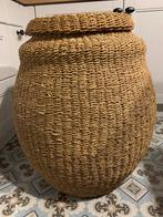 Mooie grote rieten mand, Huis en Inrichting, Ophalen, Mand, Rond, Zo goed als nieuw
