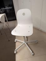 Bureaustoel "SPORREN", Ophalen, Wit, Zo goed als nieuw, Bureaustoel