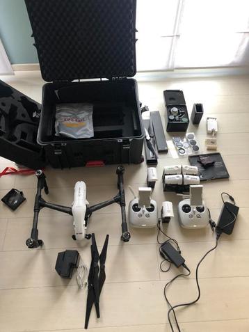 Overcomplete Inspire 1 v2 met oa 2 cameras en 7 batterijen 