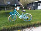 meisjesfiets 18 inch lichtblauw, Fietsen en Brommers, Fietsen | Kinderfietsjes, Ophalen, Gebruikt