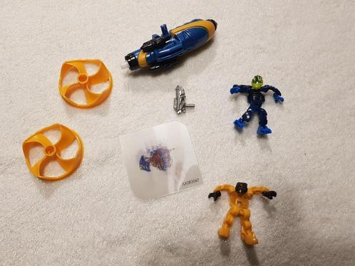 Setje mini-actiefiguren - machientje - kaartje, Kinderen en Baby's, Speelgoed | Overig, Gebruikt, Jongen, Ophalen of Verzenden