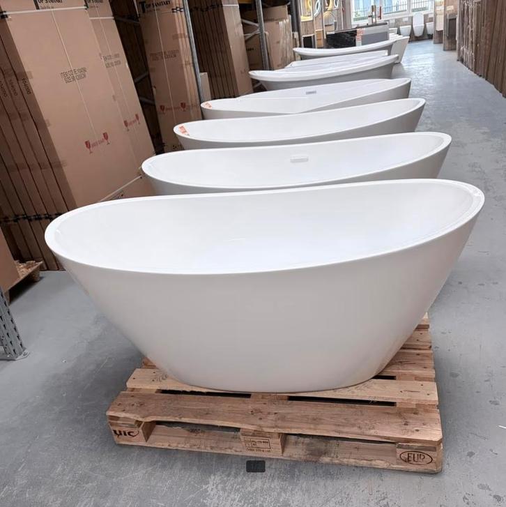 SCHERPE PRIJZEN! Compact Ligbad, 158cm, Acryl, Wit, nr211, Maison & Meubles, Accessoires pour la Maison | Autre, Neuf, Enlèvement ou Envoi