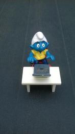 Supersmurf aan bureau met laptop 4.0263, Ophalen of Verzenden, Gebruikt, Overige Smurfen, Poppetje, Figuurtje of Knuffel