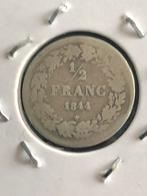 België 1/2 frank 1844 Leopold I, Postzegels en Munten, Munten | België, Zilver, Ophalen of Verzenden, Losse munt, Zilver