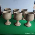 6 verres à bière CALICE MAREDSOUS ., Enlèvement, Comme neuf, Verre ou Verres, Autres marques