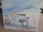 Lambretta schilderij op doek, Motoren, Ophalen of Verzenden
