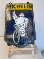 Michelin fietsbanden emaille bord, Verzamelen, Ophalen of Verzenden, Gebruikt, Reclamebord