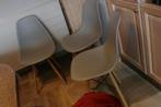 4 kuipstoelen kunststof, Huis en Inrichting, Stoelen, Hout, Zo goed als nieuw, Vier, Grijs