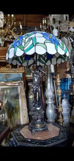 2 brons met Tiffany lamp, Antiek en Kunst, Ophalen of Verzenden
