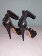 704C* Casadei - sexy sandales noires tal 12 cm (38), CASADEI, Chaussures à haut talons, Porté, Noir