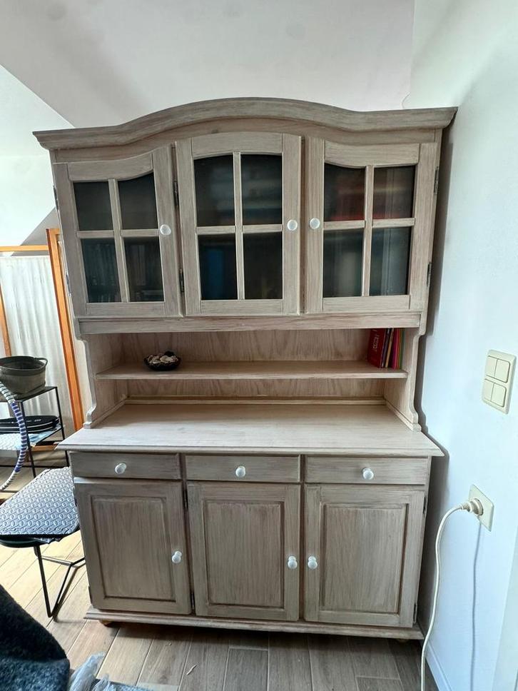 Mooie landelijke buffetkast, Huis en Inrichting, Kasten | Buffetkasten, Gebruikt, Glas, Ophalen