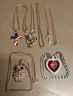 Hals Kettingen / Plated Gold/Silver, Handtassen en Accessoires, Kettingen, Ophalen, Nieuw, Met strass