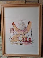 Estampe « Un ange et un navire », Enlèvement, Création originale, 50 à 75 cm, 50 à 75 cm