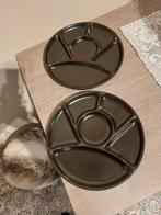 2 Fondueborden / zwart, Huis en Inrichting, Verzenden, Gebruikt, Bord(en)