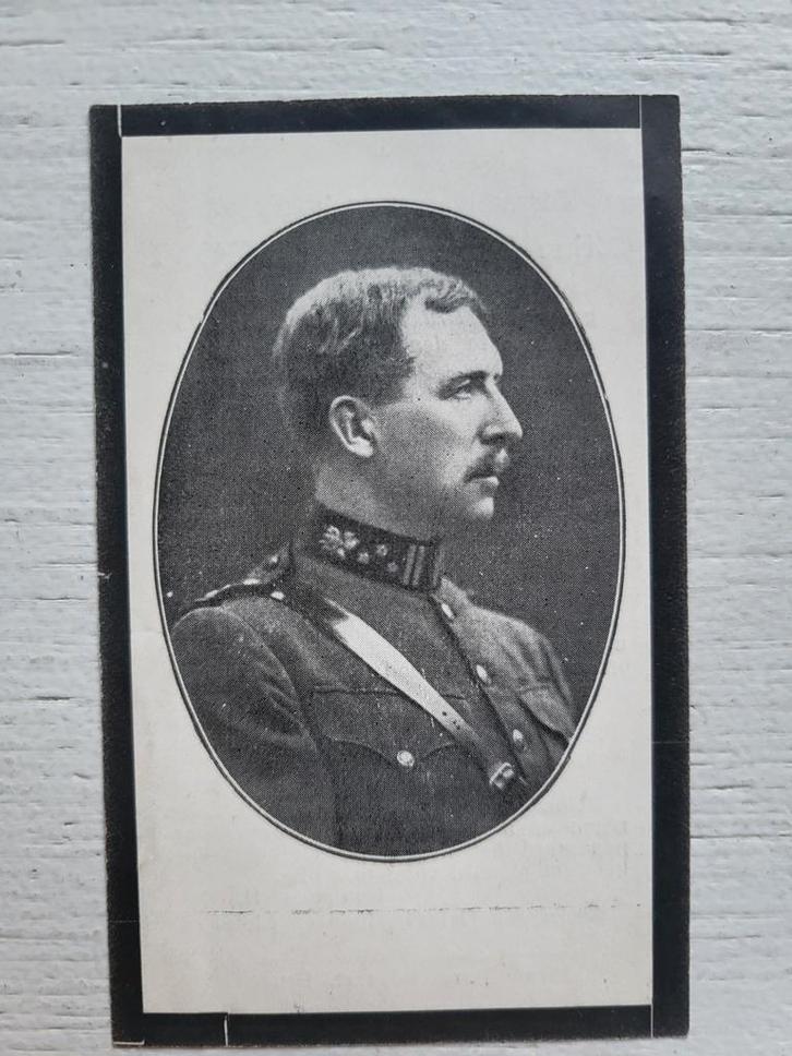 Rouwprentje Koning Albert I, Verzamelen, Bidprentjes en Rouwkaarten, Ophalen of Verzenden