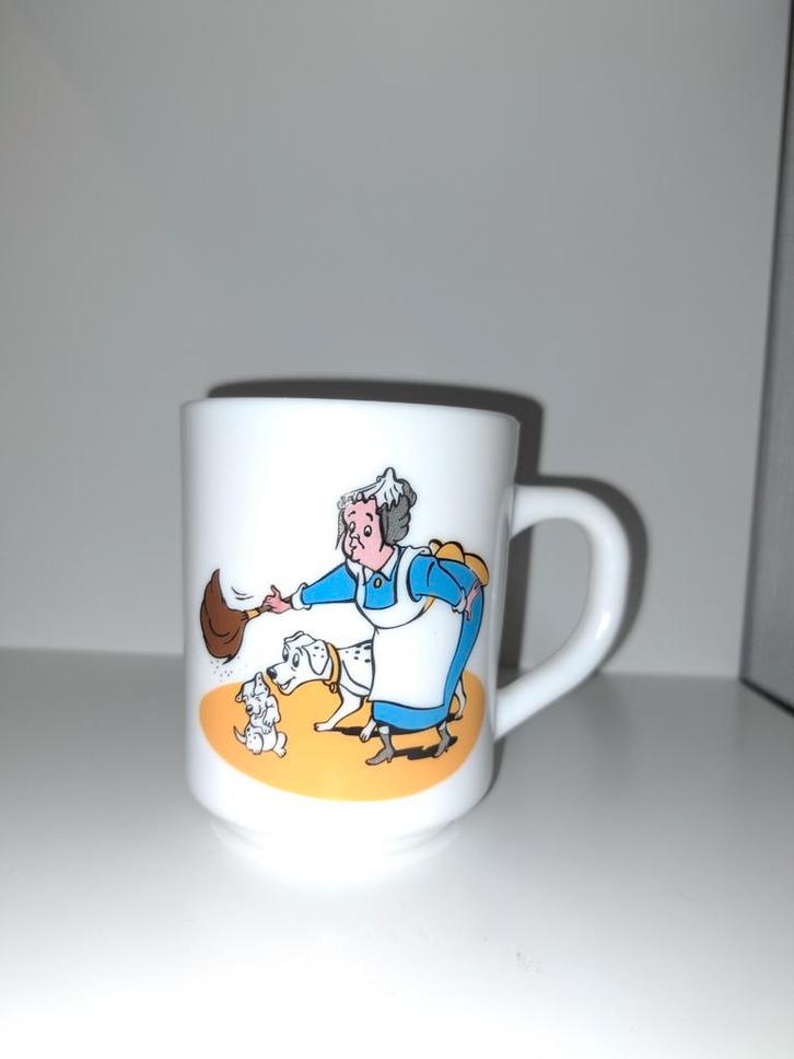 Disney mok 101 Dalmatiërs - Roger & Pongo - vintage, Verzamelen, Disney, Gebruikt, Ophalen of Verzenden
