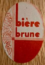 Bruin bier Old label - Label 139, Verzamelen, Ophalen of Verzenden, Overige typen