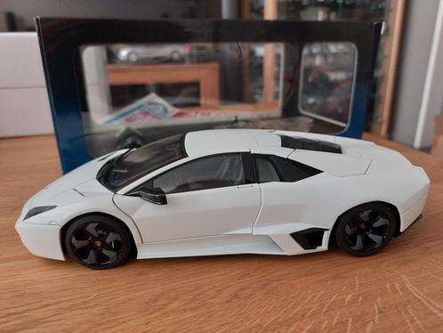 Autoart 1/18 Lamborghini Reventon wit ZELDZAAMHEID, Hobby en Vrije tijd, Modelauto's | 1:18, Zo goed als nieuw, Auto, Autoart