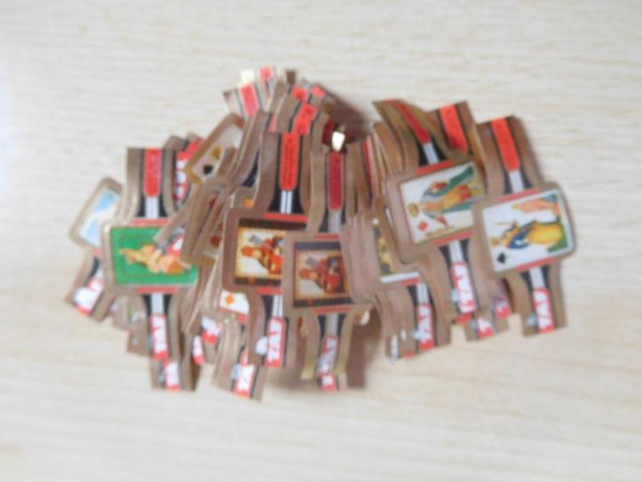 50 sigarenringen TAF speelkaarten, Verzamelen, Rookartikelen, Aanstekers en Luciferdoosjes, Zo goed als nieuw, Sigarenbandjes