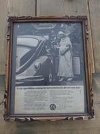 Kader met oude reclame VW kever, Verzamelen, Merken en Reclamevoorwerpen, Ophalen of Verzenden