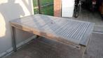 Houten tuintafel 90x150, Tuin en Terras, Tuintafels, Ophalen, Gebruikt, Rechthoekig