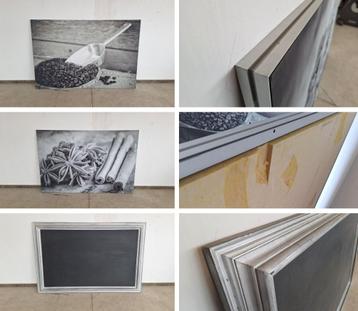 2 grote wandlijsten+krijtbord  beschikbaar voor biedingen