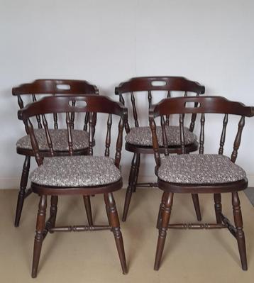 4 chaises western vintage