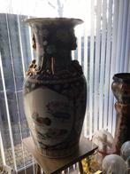 Antieke Chinese vaas famelie rose met stempel hoogte 81 cm, Antiek en Kunst, Ophalen