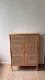 Rotan kast - Essenhout, Huis en Inrichting, Ophalen, Met plank(en), Gebruikt, 50 tot 100 cm