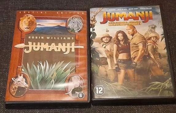 Dvd's Jumanji & Jumanji, welcome to the jungle, Cd's en Dvd's, Dvd's | Kinderen en Jeugd, Zo goed als nieuw, Film, Avontuur, Vanaf 6 jaar