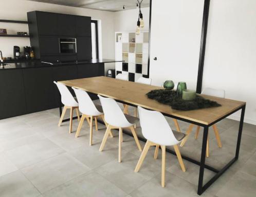 Op maat gemaakte stalen meubels, Huis en Inrichting, Tafels | Eettafels, Nieuw, Eikenhout, Overige houtsoorten, Metaal, Ophalen of Verzenden