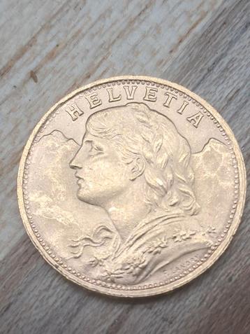 Zwitserland gouden munt 1947 beschikbaar voor biedingen