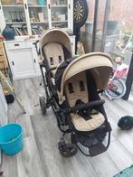 Dubbele buggy, Kinderen en Baby's, Buggy's, Ophalen, Gebruikt, Verstelbare rugleuning