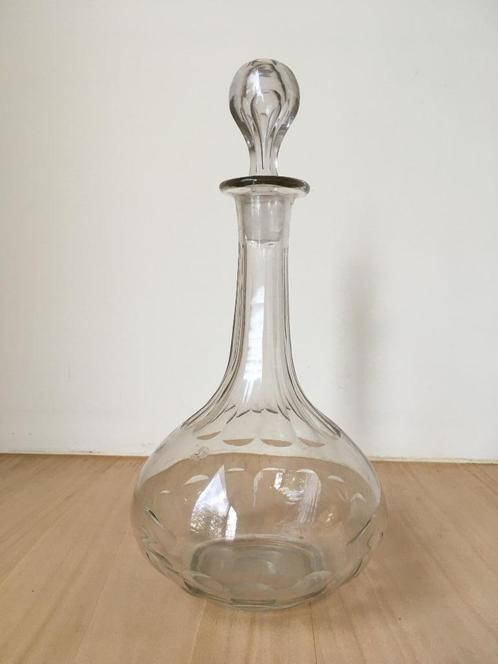 19 eeuwse edwardiaanse glazen karaf, Antiquités & Art, Antiquités | Verre & Cristal, Enlèvement ou Envoi