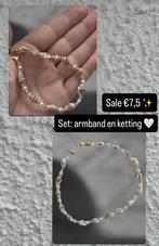 Prachtige ketting en armband - set van 2 stuks - schelpvorm, Ophalen, Zo goed als nieuw