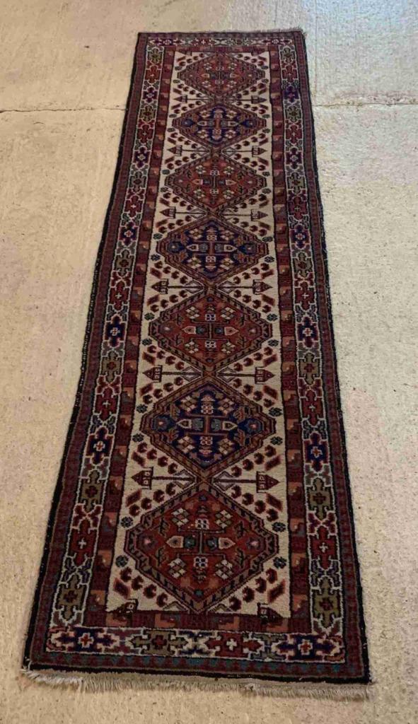 Perzisch handgeknoopt tapijt loper 280/73, Antiquités & Art, Tapis & Textile, Enlèvement ou Envoi