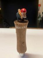 Chouffe taphendel boomstam, Verzamelen, Ophalen, Gebruikt, Reclamebord, Plaat of Schild, Overige merken