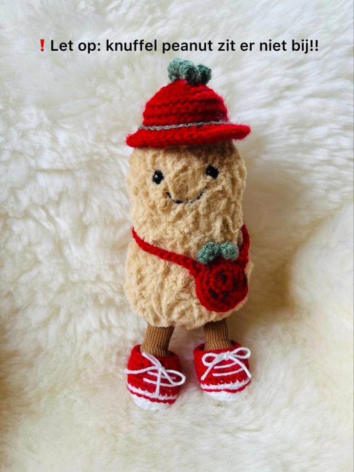 Gehaakt aardbei setje voor peanut-jellycat, Handtassen en Accessoires, Overige Accessoires, Nieuw, Ophalen of Verzenden