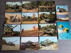 14 postkaarten Belgisch Leger Leopard tank, houwitser..., Verzamelen, Ophalen of Verzenden