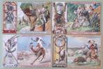 4 CHROMOLITHOs LIEBIG : Sang. 437: JAGDBILDER VI 1895, Natuur, Gebruikt, Verzenden, Voor 1940