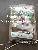 jutten zakken met sluitkoord nieuw, Ophalen