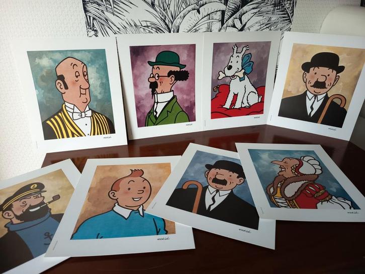 portrait tintin Milou Dupond aroutcheff kuifje leblon, Hobby en Vrije tijd, Stickers en Plaatjes, Zo goed als nieuw, Verzenden