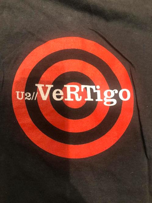 U2 Vertigo - t-shirt original - taille S femme - bon état, Collections, Musique, Artistes & Célébrités, Enlèvement ou Envoi