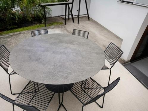 NIEUWE ronde tuintafel 12mmVOLKERAMIEK dia150cm, Tuin en Terras, Tuintafels, Nieuw, Rond, Metaal, Ophalen